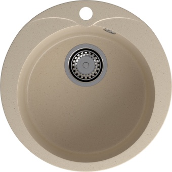 Детальное фото товара: GranFest RONDO GF-R-480, мойка, мрамор, кашемир