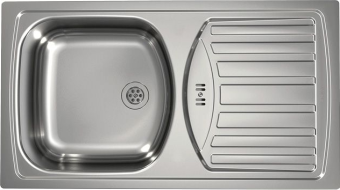 Детальное фото товара: ALVEUS BASIC 170 NAT-60 NEW, мойка, нержавеющая сталь (в комплекте с сифоном 1011717)
