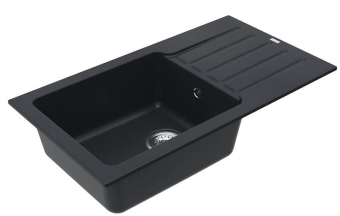 Детальное фото товара: ALVEUS GRANITAL NIAGARA 90 G91 CARBON, мойка, гранит, карбон (с сифоном 1130548)