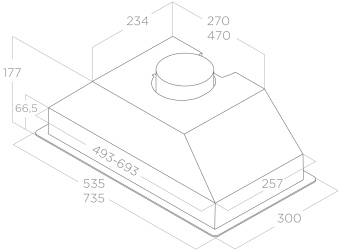 Детальное фото товара: ELICA ERA S BL/A/52