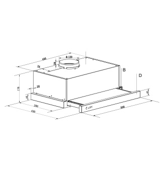 Детальное фото товара: Lex HIDE 500 INOX