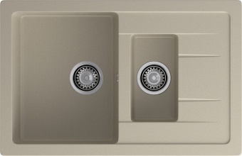 Детальное фото товара: GranFest QUADRO GF-Q-775 KL, мойка, мрамор, топаз
