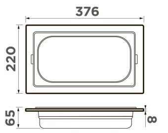 Детальное фото товара: Omoikiri DC-03-1-GB, контейнер, нержавеющая сталь/графит