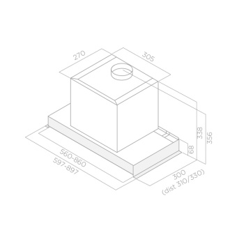 Детальное фото товара: ELICA GLASS OUT IX/A/90