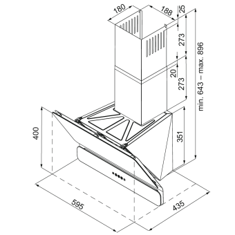 Детальное фото товара: Krona SATURN 600 DN BLACK 4S