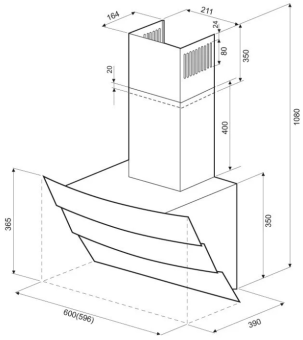 Детальное фото товара: Krona INGA 600 black sensor