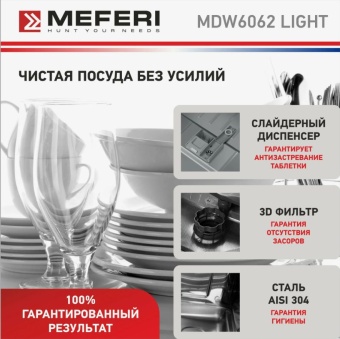 Детальное фото товара: MEFERI MDW6062 LIGHT