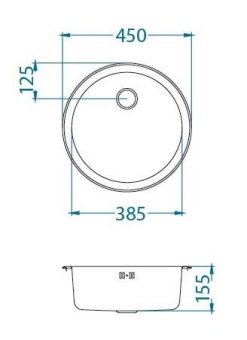 Детальное фото товара: ALVEUS FORM 10 NAT-60 FI, мойка, нержавеющая сталь (в комплекте с сифоном 1011717)