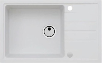 Детальное фото товара: ALVEUS INTERMEZZO 130 GRANITAL ARCTIC - G11, мойка, гранит, белый (в комплекте с сифоном 1117292)