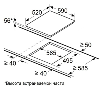 Детальное фото товара: Maunfeld CVI594SF2BG