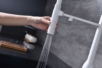 Детальное фото товара: Paulmark Magneto One, смеситель, белый