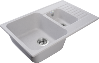 Детальное фото товара: GranFest QUARZ GF-Z21K, мойка, гранит, серый