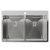 Rivelato RINOX 7450 2В INOX, мойка, нержавеющая сталь Детальное фото товара: Rivelato RINOX 7450 2В INOX, мойка, нержавеющая сталь