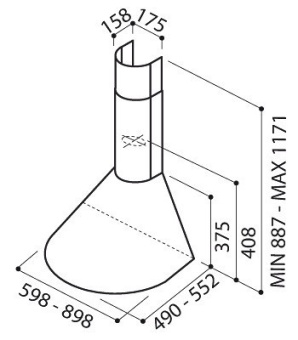 Детальное фото товара: ELICA TONDA WH F/60
