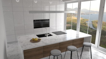 Детальное фото товара: Rivelato BERKANA BK-50 brina, мойка, гранит, иней