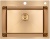 Детальное фото товара: AMALET 6048-STR-GL, мойка, нержавеющая сталь, золото