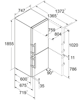 Детальное фото товара: Liebherr CBNsdc 765i-20 001 Prime NoFrost BioFresh