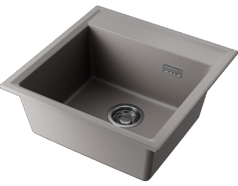 Детальное фото товара: Omoikiri Daisen 51-GR, мойка, гранит, leningrad grey