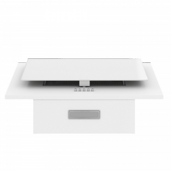 Детальное фото товара: Elikor Коралл 50П-430-К3Д белый/белое стекло