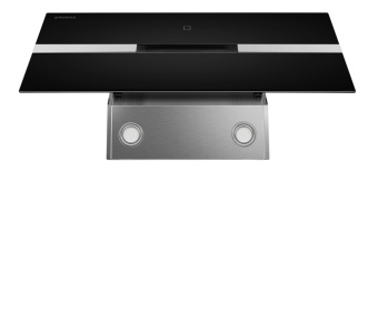 Детальное фото товара: Maunfeld MERSEY 90 нержавеющая сталь/черное стекло