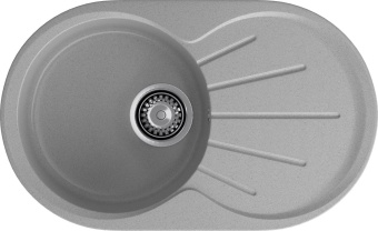Детальное фото товара: GranFest RONDO GF-R-750 L, мойка, мрамор, серый