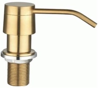 Детальное фото товара: Seaman SSA-011-GS (Gold Satin, PVD, satin), дозатор для жидкого мыла, золото сатин