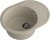 Детальное фото товара: GranFest RONDO GF-R-580 L, мойка, мрамор, топаз