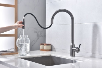 Детальное фото товара: Paulmark Universal, смеситель, вороненая сталь