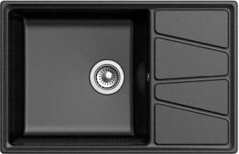 Детальное фото товара: GranFest VERTEX GF-V-780L, мойка, мрамор, черный