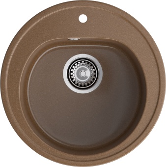 Детальное фото товара: GranFest RONDO GF-R-510, мойка, мрамор, терракот