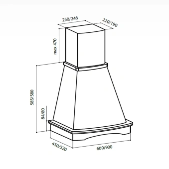 Детальное фото товара: LEX ASTORIA 900 WHITE