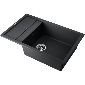 Детальное фото товара: Omoikiri Sumi 78-LB-BL, мойка, гранит, черный