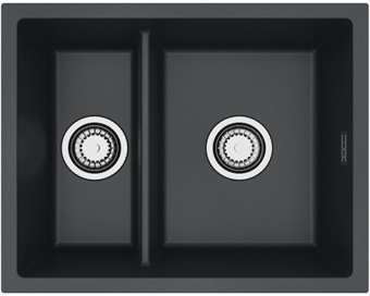 Детальное фото товара: ALVEUS OMNI 50 GRANITAL CARBON-G91, мойка, гранит, черный (в комплекте с сифоном 1150202)