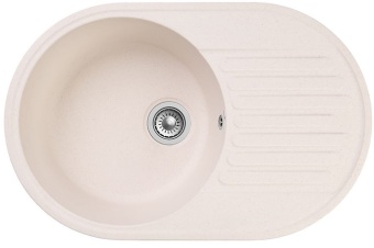 Детальное фото товара: GranFest QUARZ GF-Z18, мойка, гранит, белый