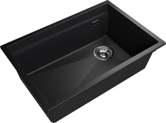 Детальное фото товара: Rivelato LINO LN-654-R nero, мойка, гранит, черный