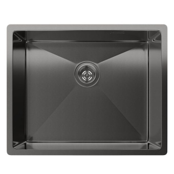 Детальное фото товара: Rivelato RINOX 5444 UN PVD black, мойка, нержавеющая сталь, черный