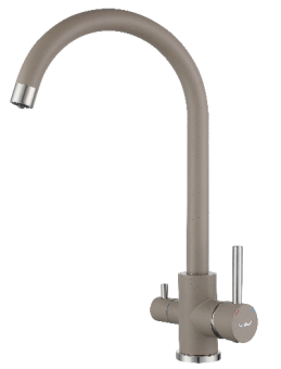 Детальное фото товара: GranFest GF-Z-5420, смеситель, гранит, песочный