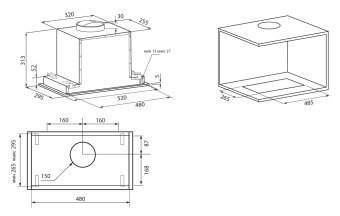 Детальное фото товара: Krona SELINA 600 GLASS BLACK S