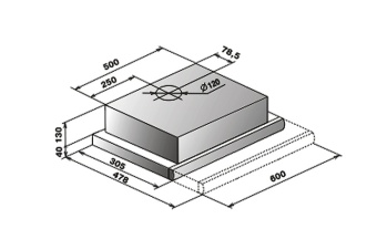 Детальное фото товара: Elikor Интегра 50П-400-В2Л белый/нерж