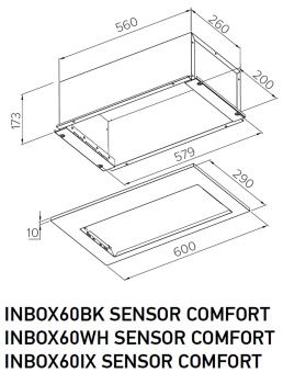 Детальное фото товара: MEFERI INBOX60BK SENSOR COMFORT