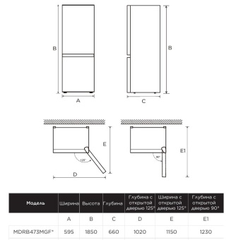 Детальное фото товара: Midea MDRB473MGF01OM