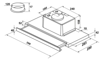 Детальное фото товара: Maunfeld OUSE TOUH 60 черный/черное стекло