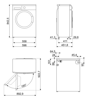 Детальное фото товара: Smeg WM3T60CRU