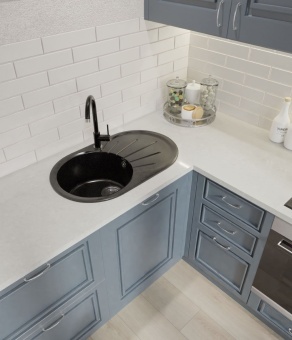 Детальное фото товара: GranFest RONDO GF-R-750 L, мойка, мрамор, топаз