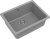 Rivelato BERKANA BK-50 grigio metallizzato, мойка, гранит, серый металлик Детальное фото товара: Rivelato BERKANA BK-50 grigio metallizzato, мойка, гранит, серый металлик