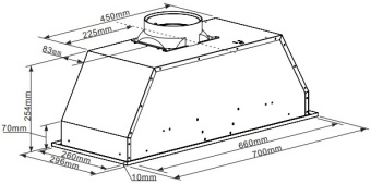 Детальное фото товара: Maunfeld CROSBY LIGHT 70 НЕРЖАВЕЙКА