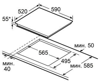 Детальное фото товара: Maunfeld CVI594SB2BGA Inverter
