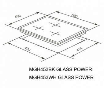 Детальное фото товара: MEFERI MGH453BK GLASS POWER