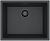 Фото товара: ALVEUS OMNI 30 GRANITAL DEEP BLACK-G90 BE, мойка, гранит, черный матовый (в комп. с сифоном 1148151)