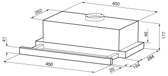 Детальное фото товара: Krona KAMILLA F 450 inox